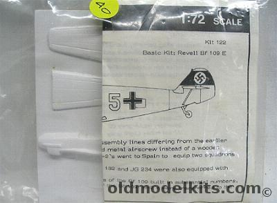 Airmodel 1/72 Messerschmitt Bf-109 B-2 Conversion kit, 122 plastic model kit